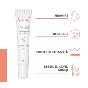 Balsam de buze reparator Cicalfate, 10ml, Avene - Img 2