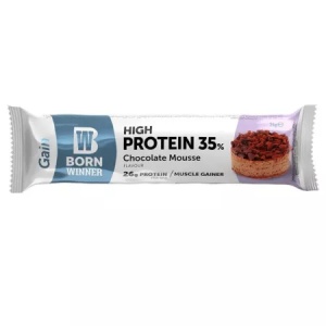 Baton proteic cu Mousse de Ciocolata Gain, 75g, Born Winner