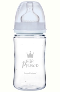 Biberon anticolic PP EasyStart Royal Baby blue gat larg 240ml, 35/234, Canpol