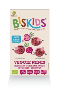 Biscuiti Mini fara zahar cu sfecla ECO Biskids, 120g, Belkorn