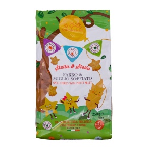Biscuiti pentru copii cu spelta si mei ECO, 250g, Sottolestelle