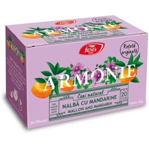 Ceai Armonie cu nalba si mandarine, 20 plicuri, Fares - Img 2