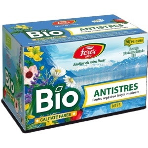 Ceai Bio Antistres, 20plicuri, N173, Fares