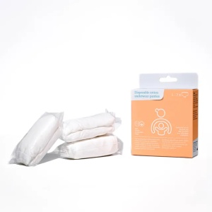 Chiloti de unica folosinta din bumbac, L, 3 bucati, Apfia Care - Img 2