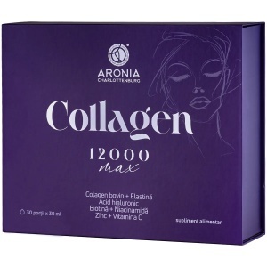 Collagen 12.000 Max piele, păr, unghii 30ml, 30buc, Aronia Charlotenburg