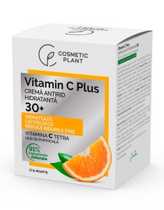 Crema antirid hidratanta 30+ Vitamin C Plus, 50 ml, Cosmetic Plant