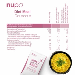 Diet Hot Meal Couscous, 10 plicuri, Nupo - Img 2