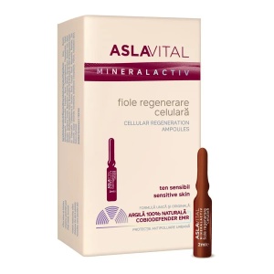 Fiole regenerare celulara Mineralactiv, 7fiole x 2ml, 155, Aslavital