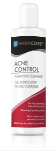 Gel purificator pentru curatare Acne Control, 150ml, Pharmacore