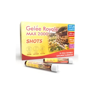 Gelee Royale MAX Shots, 10 fiole buvabile, Justin Pharma