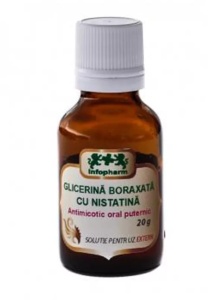 Glicerina boraxata cu nistatina, 20g, Infopharm