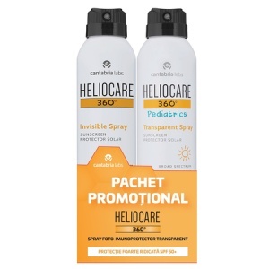 Heliocare 360° Pediatric spray SPF50+, 200ml + Invisible Spray SPF50+, 200ml, Cantabria Lab