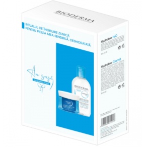 Hydrabio Crema hidratanta 50 ml + Solutie micelara Hydrabio H2O, 250 ml, pachet Bioderma