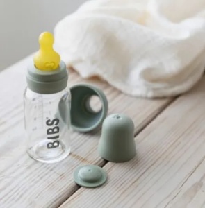 Kit pentru biberon 0luni+ Sage, tetina latex flux lent, 5015250, Bibs - Img 3