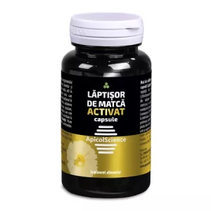 Laptisor de matca Activat, 60 capsule, Apicol Science