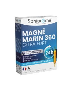 Magneziu Marin 360 Extra Fort, 20 fiole buvabile, Santarome