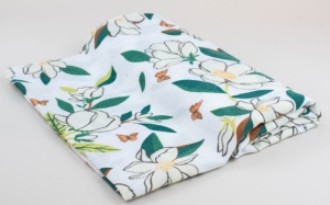 Muselina bumbac organic spring, 120cm x120cm, Little Prints