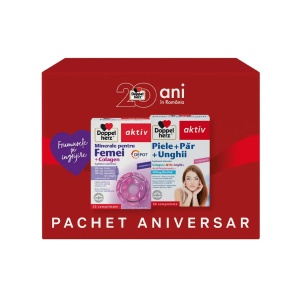Pachet Aktiv Piele, par, unghii, 30 capsule + Aktiv Minerale femei + Colagen, 30 comprimate, Doppelherz