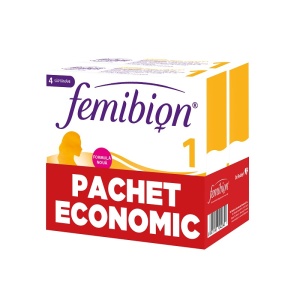 Pachet Femibion 1 Planificare si Sarcina, 28 comprimate, 1+1, Dr. Reddy's
