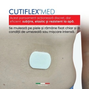 Pansament impermeabil steril Cutiflex Master-Aid, 10x8cm, 5 bucati, Pietrasanta Pharma - Img 2