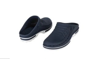Papuci medicali autoclavabili Wock CLOG 03, marimea 35/36, navy blue/alb, talpic polimeric