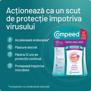 Plasturi tratament pentru herpes, 15 plasturi, Compeed - Img 3