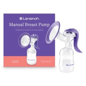 Pompa de san manuala cu biberon 160 ml, 50555, Lansinoh - Img 2