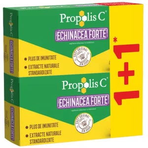 Propolis C Forte cu Echinacea, 30 comprimate de supt, oferta 1+1, Fiterman