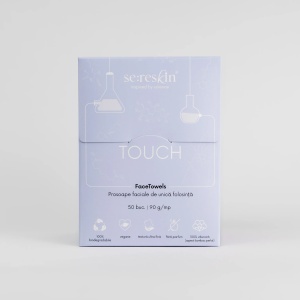 Cutie prosoape faciale Touch Sereskin, de unică folosință, 50 buc, 90 g/mp
