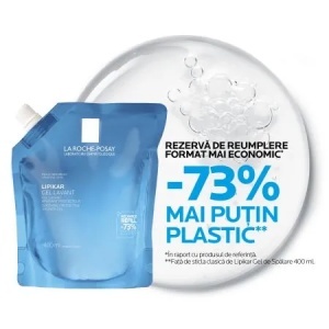 Rezerva Gel de dus calmant Lipikar pentru piele sensibila, 400ml, La Roche-Posay - Img 3