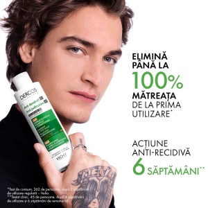 Sampon si balsam antimatreata 2 in 1 Dercos, 390ml, Vichy - Img 2