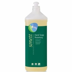 Sapun lichid eco cu rozmarin pentru maini si corp, 1L, Sonett