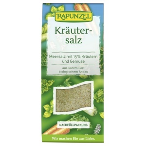Sare cu 15% plante si legume eco, 125g, Rapunzel