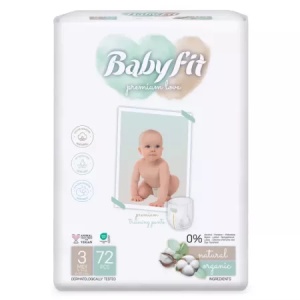 Scutece bio tip chilot Midi Jumbo, nr. 3, 4-9kg, 72 bucati, 712, Babyfit