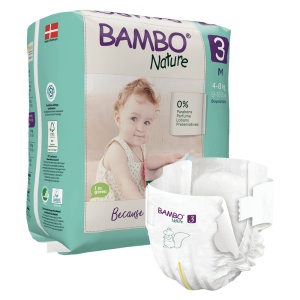 Scutece nr 3, 4-8 kg, 28 bucati, Bambo Nature - Img 2