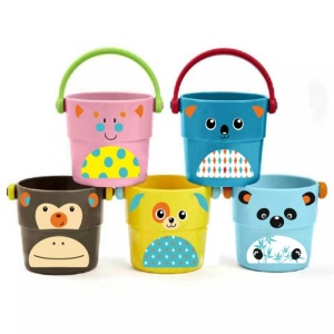 Set de jucarii de baie galetuse stropitoare Zoo, 9L+, 5 bucati, 235355, Skip Hop