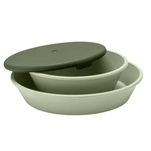 Set farfurie si bol cu capac Sage, Bibs
