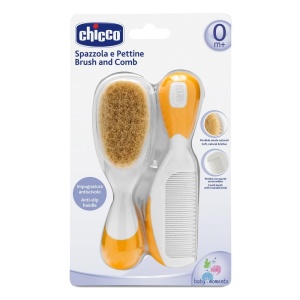 Set pieptan + perie orange, 06569-7, Chicco