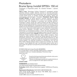 Spray invizibil Photoderm Brume SPF50+, 150ml, Bioderma - Img 2