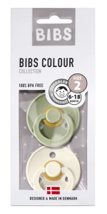 Suzeta Colour latex Ivory-Sage 6-18 luni 120241, 2 bucati, Bibs - Img 3