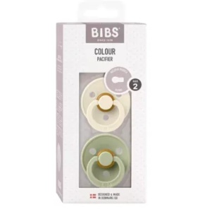Suzeta Colour latex Olive-White, 0-6 luni, 2 bucati, Bibs - Img 2