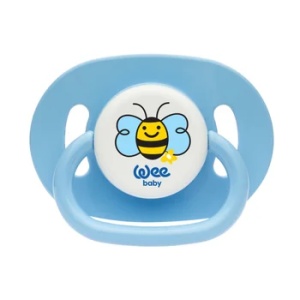 Suzeta din silicon ovala cu desen, 18l+, 831, Wee Baby - Img 1