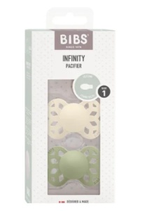 Suzeta Infinity silicon Ivory-Sage, 0-6 luni, 275102, 2 bucati, Bibs - Img 2