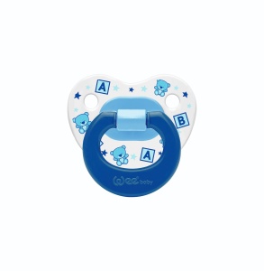 Suzeta silicon ortodontica cu desen, 6-18 luni, 834, Wee Baby - Img 2