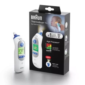 Termometru auricular Age Precision ThermoScan7+, TOW018629, Braun