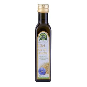 Ulei de in auriu presat la rece, 250ml, Carmita Classic