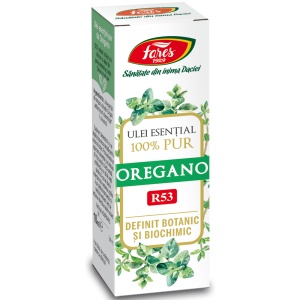Ulei esential de oregano 100% pur (R53), 10ml, Fares