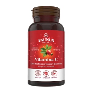 Vitamina C lipozomala cu extract de macese, 90 capsule, Faunus Plant