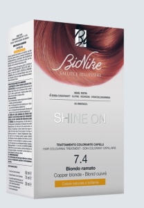 Vopsea tratament pentru par Shine On, culoare blond cupru 7.4, BioNike