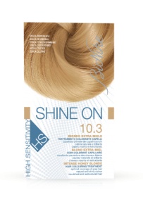 Vopsea tratament pentru par Shine On, culoare blond miere intens 10.3, BioNike
